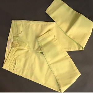 NWOT Joe's Jeans Yellow Denim Ankle Jeans sz 28